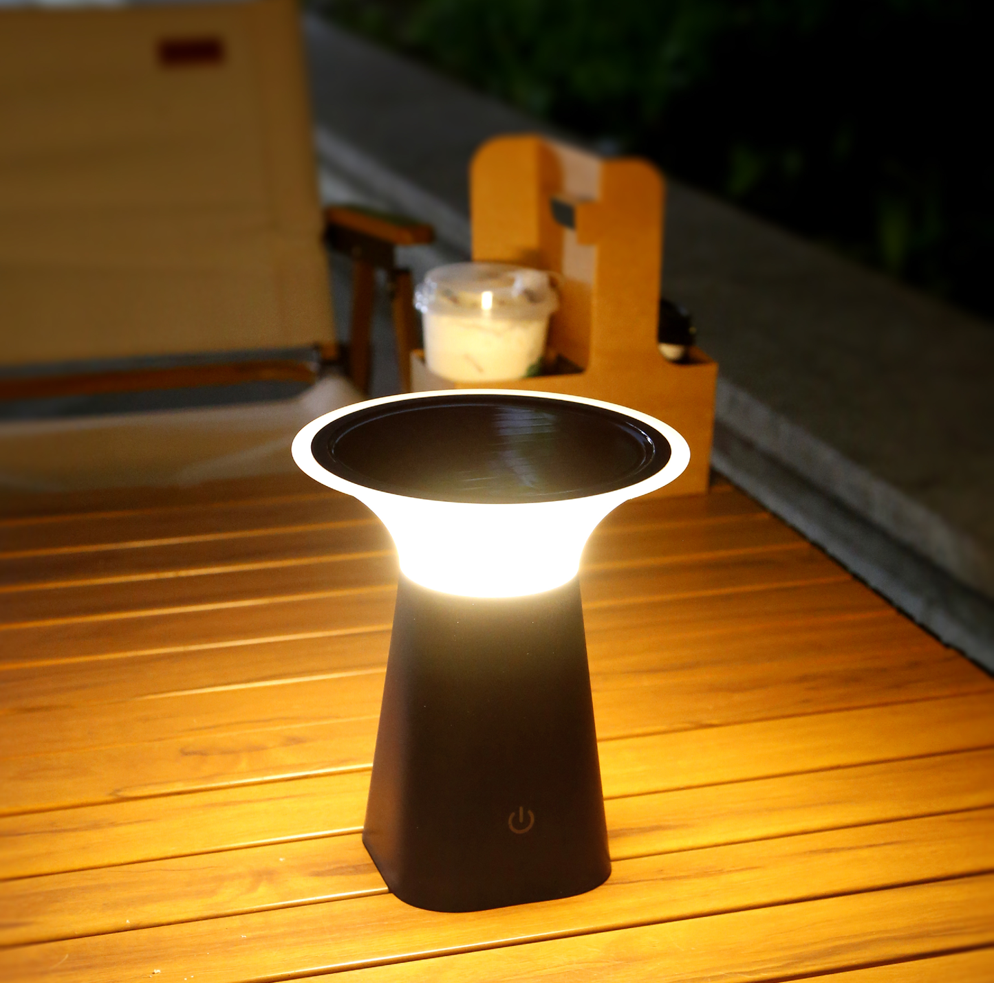 MEC12 Solar Powered Indoor & Outdoor Table Top LED Light Minimal Design