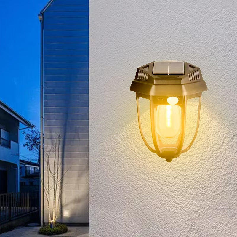 MEC03-1W Outdoor Solar Wall Light – Waterproof LED Lamp with Motion Sensor