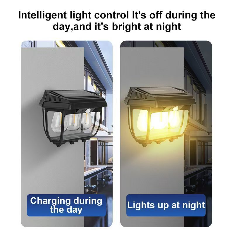 MEC03-3W Outdoor Solar Wall Light – Waterproof LED Lamp with Motion Sensor