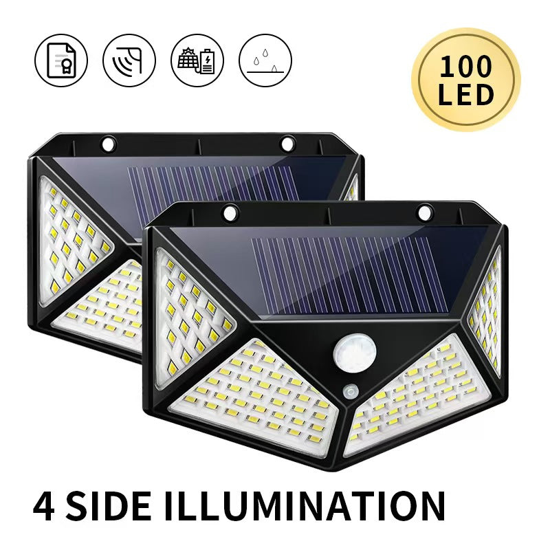 MEC04 Outdoor Solar Wall Light – Waterproof LED Lamp with Motion Sensor