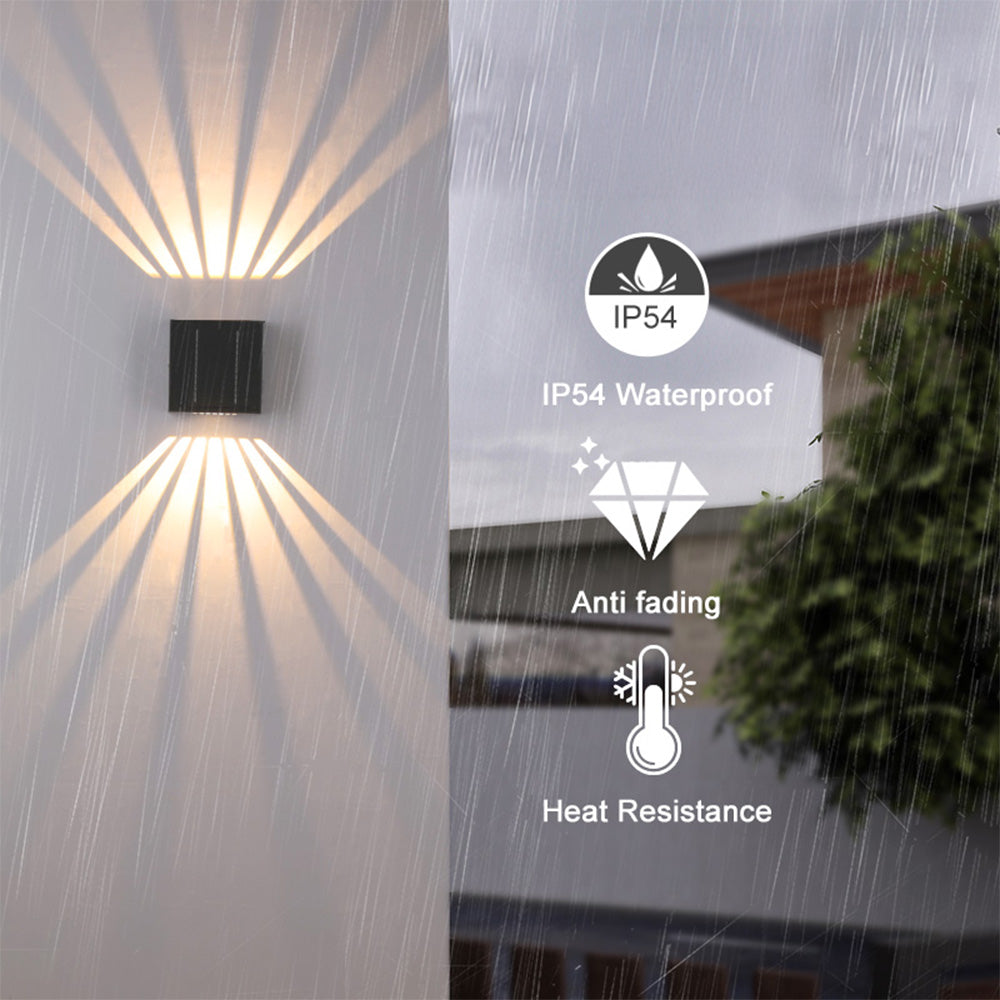 MEC05 Solar Outdoor Wall Light Adjustable Light Angle Elegant Design