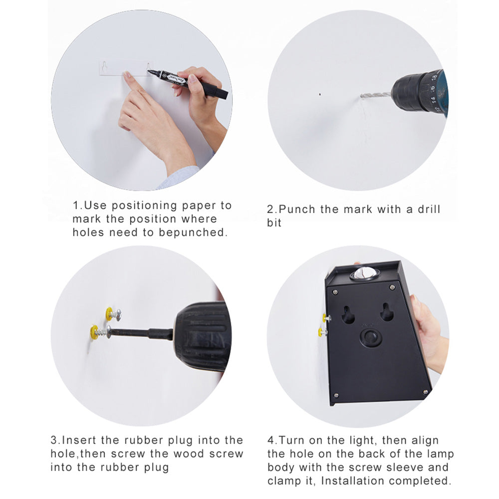 MEC08 Solar Outdoor Wall Light Minimalistic Elegant Design
