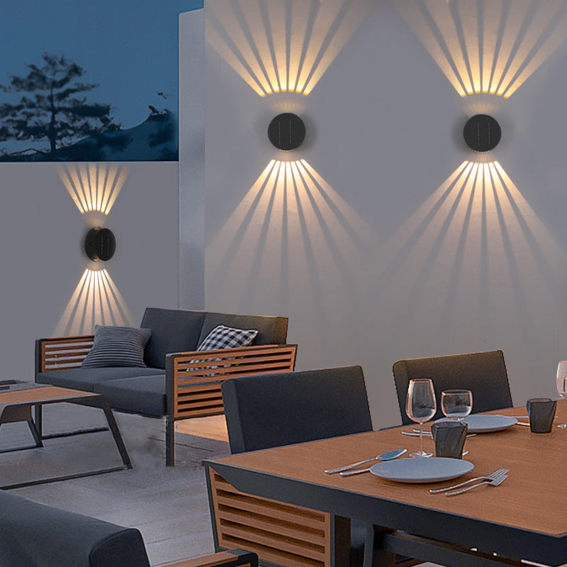 MEC05 Solar Outdoor Wall Light Adjustable Light Angle Elegant Design