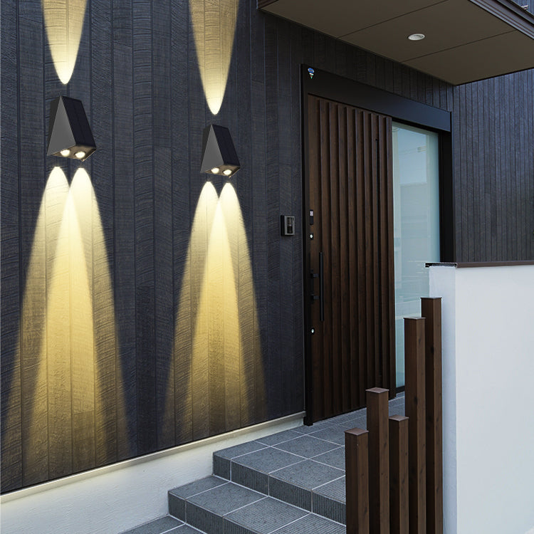 MEC08 Solar Outdoor Wall Light Minimalistic Elegant Design