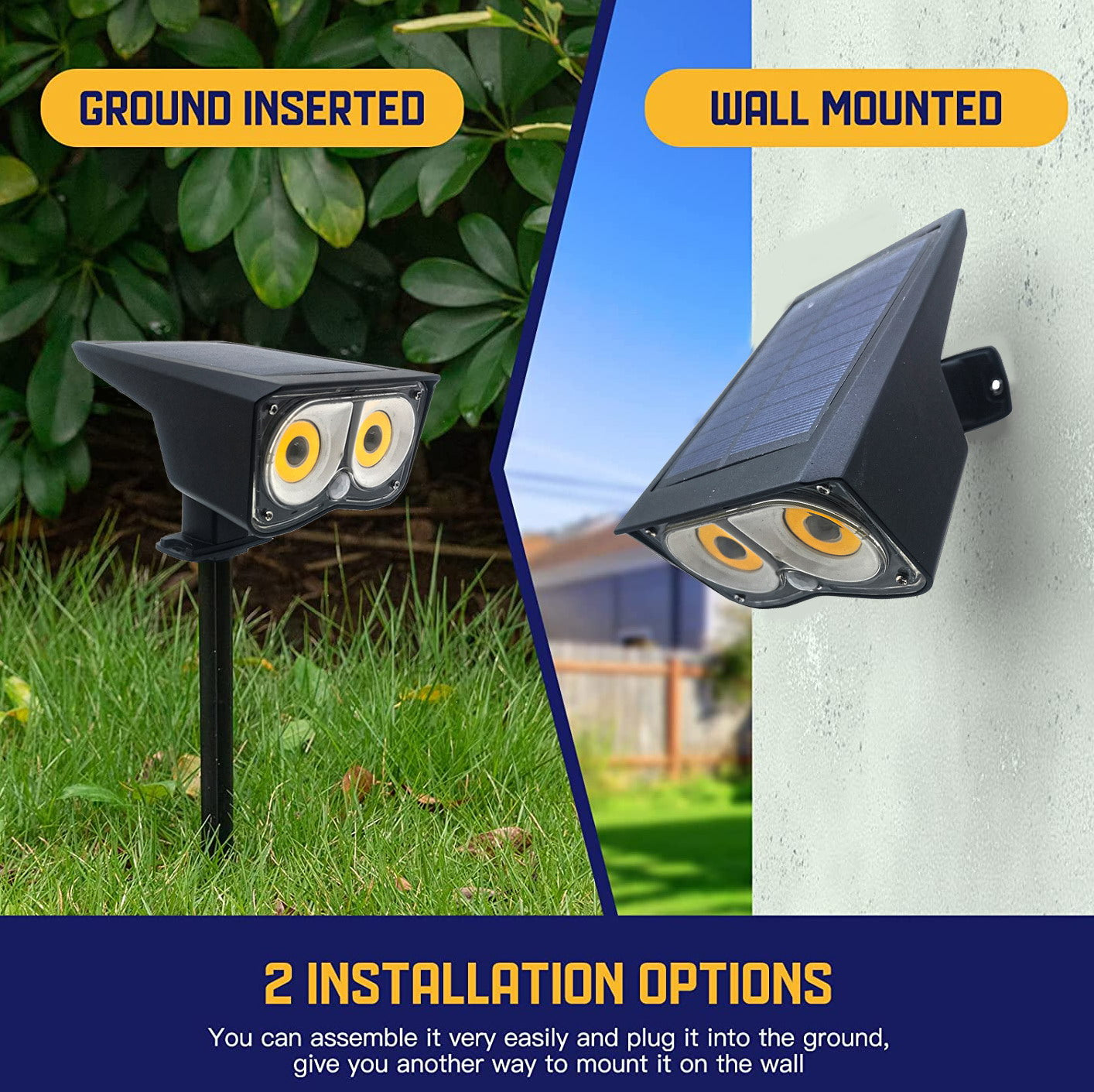 MEC11 Outdoor Solar Wall Light – Waterproof LED Lamp with Motion Sensor