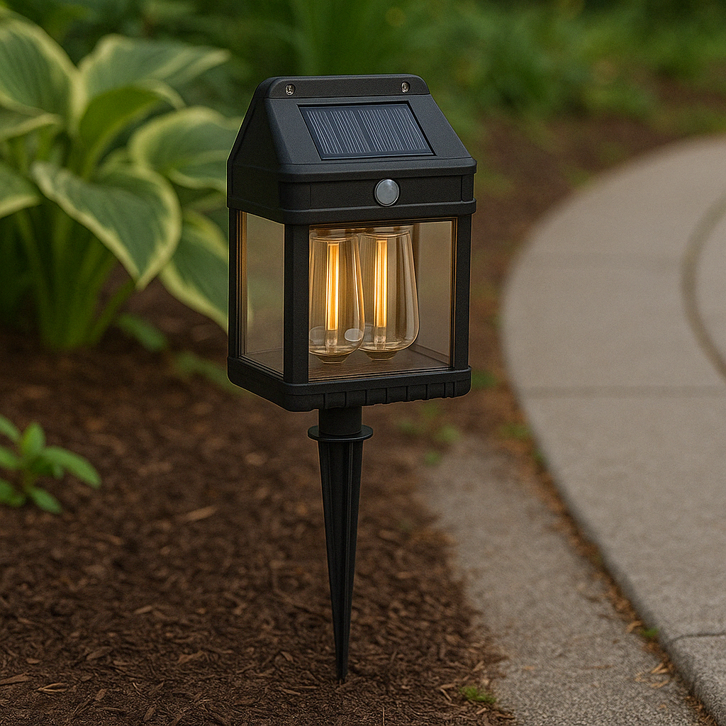 Solar powered pathway in-ground lamp garden light patio light
