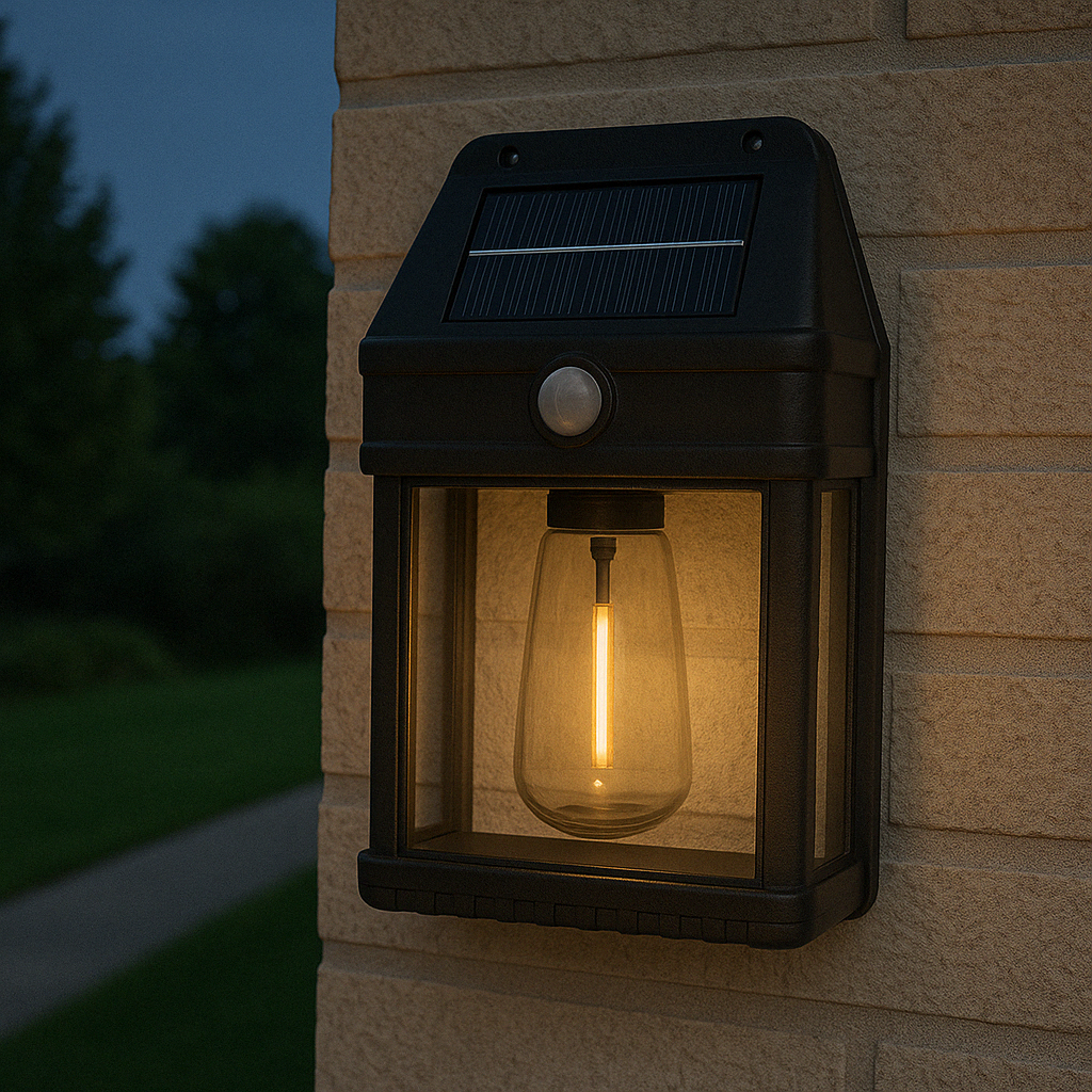 Solar Powered wall patio garden light in ground pathway light