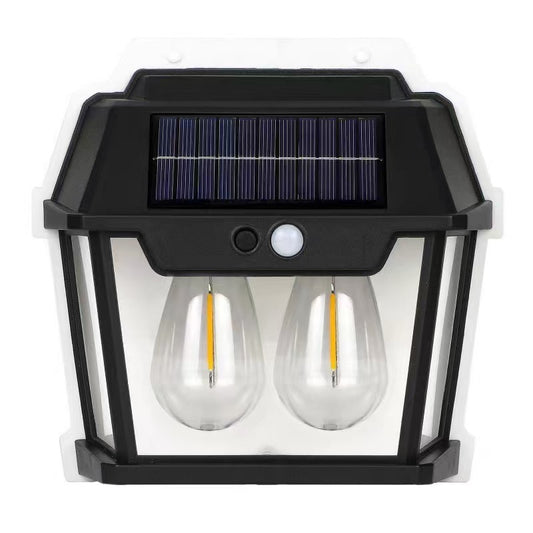 MEC02-2W Outdoor Solar Wall Light – Waterproof LED Lamp with Motion Sensor