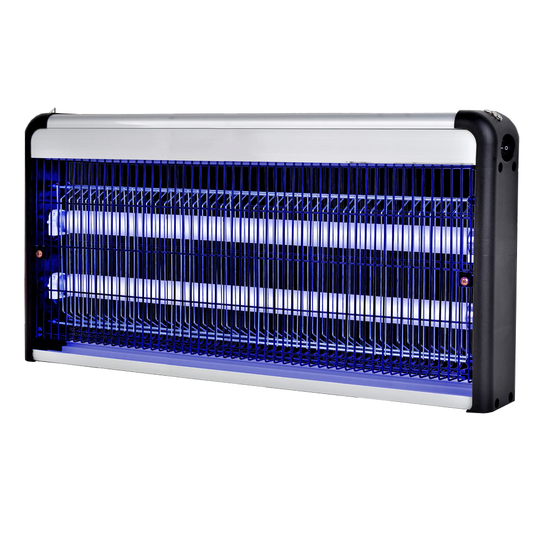 MTR‑2X20 Electric Mosquito & Fly Zapper, Hanging/Wall‑Mount UV Light Bug Trap, Quiet Food‑Safe Indoor Lamp, Dual 20 W UV‑A Tubes (40 W Total) – Covers ≈ 100 m²