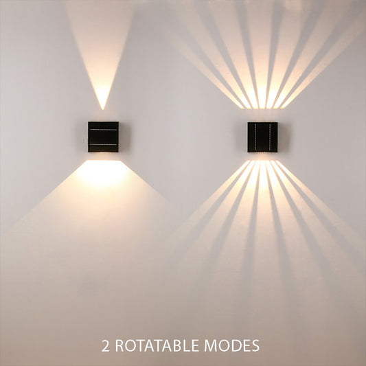 MEC06 Solar Outdoor Wall Light Adjustable Light Angle Elegant Design